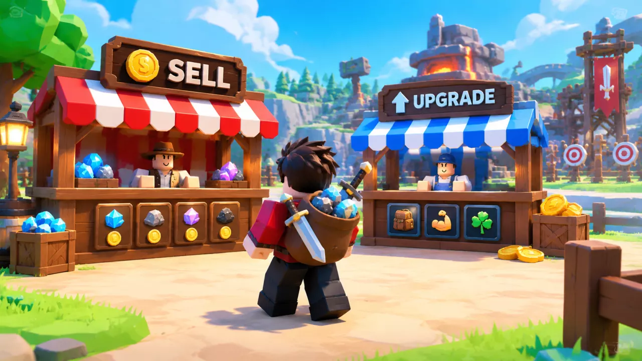 How to Sell Items and Buy Coin Upgrades — illustrated cover