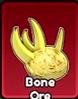 Golden forked Bone Ore.