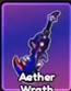 Aether Wrath with a purple curved blade.