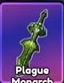 Plague Monarch with a broad irregular green blade.