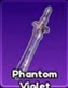 Phantom Violet with a slender pale-purple blade.