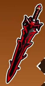 Magma Reaver with a red-black serrated blade.