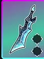 Frostbite Fang with an icy blue jagged blade.