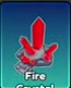 Red pointed Fire Crystal cluster.