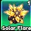 Golden radiating Solar Flare mineral.