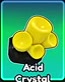 Rounded yellow Acid Crystal cluster.