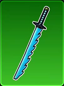 Jagged Havoc with a cyan serrated blade.