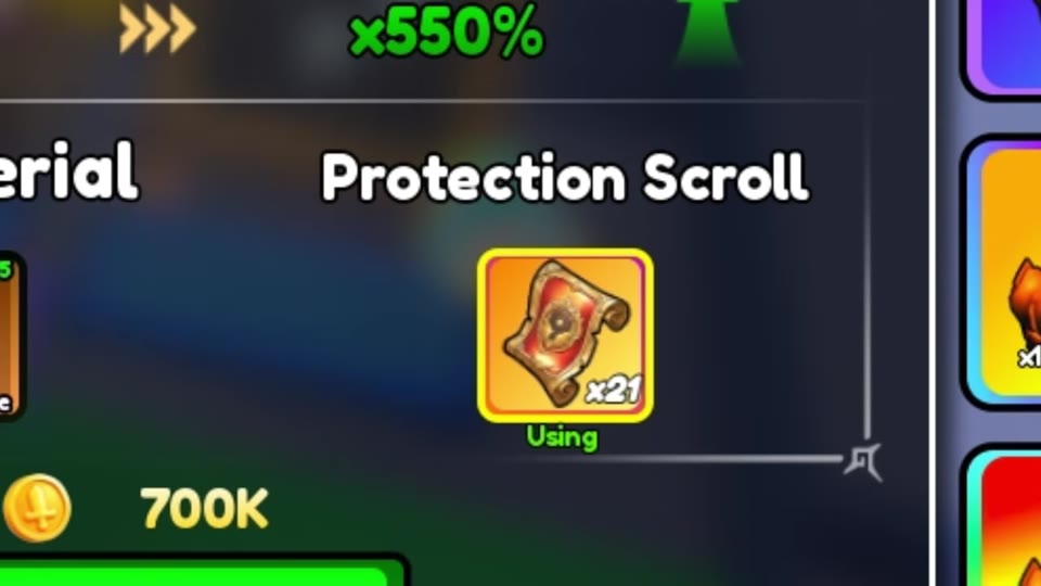 Protection Scroll control displaying Using
